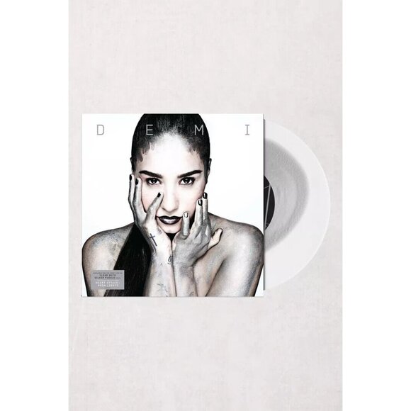 Demi Lovato Demi Limited LP Clear Silver Puddle Vinyl Record Album New - Picture 1 of 3
